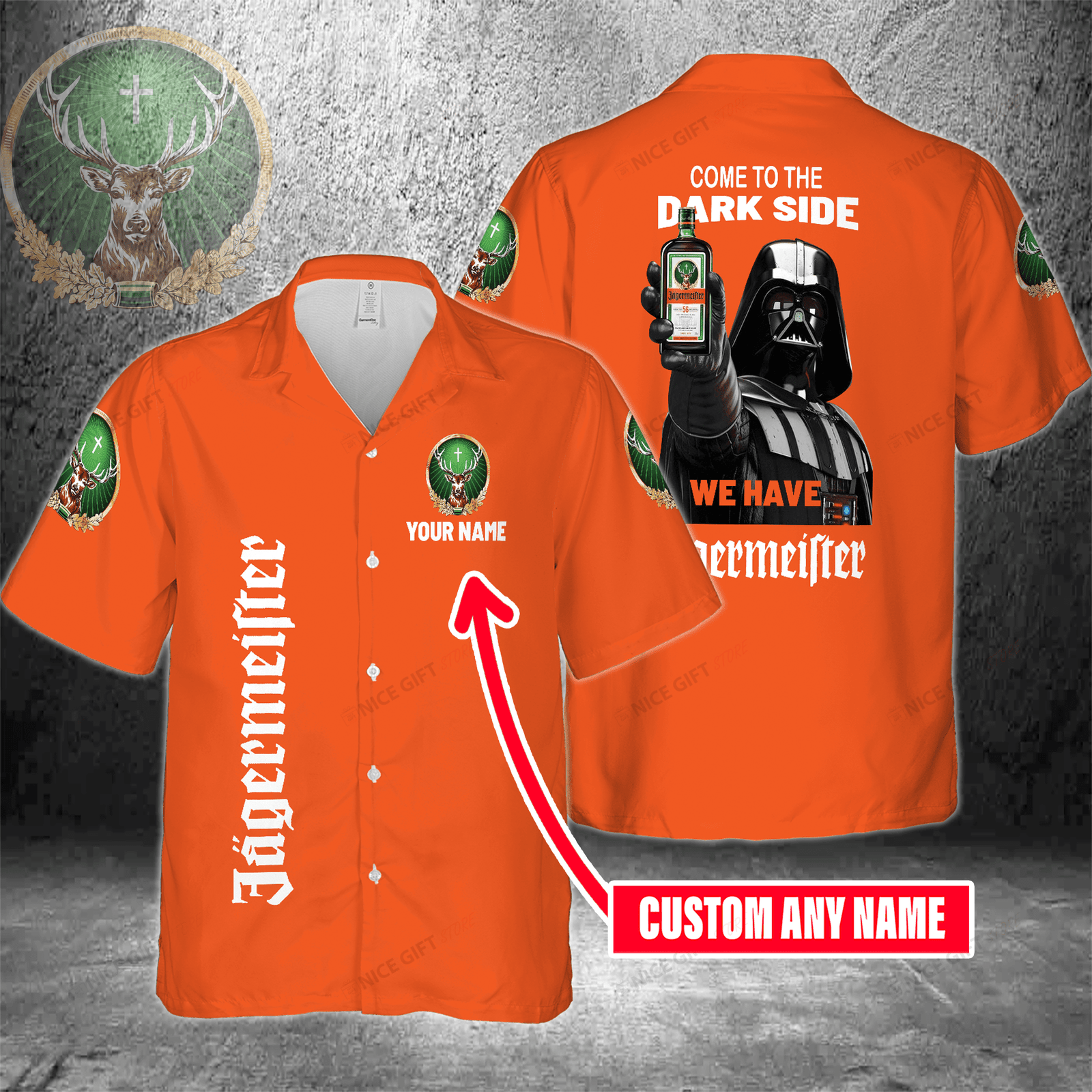 Come To The Dark Side We Have Jagermeister Custom Name Hawaiian Shirt For Men And Women HW0601