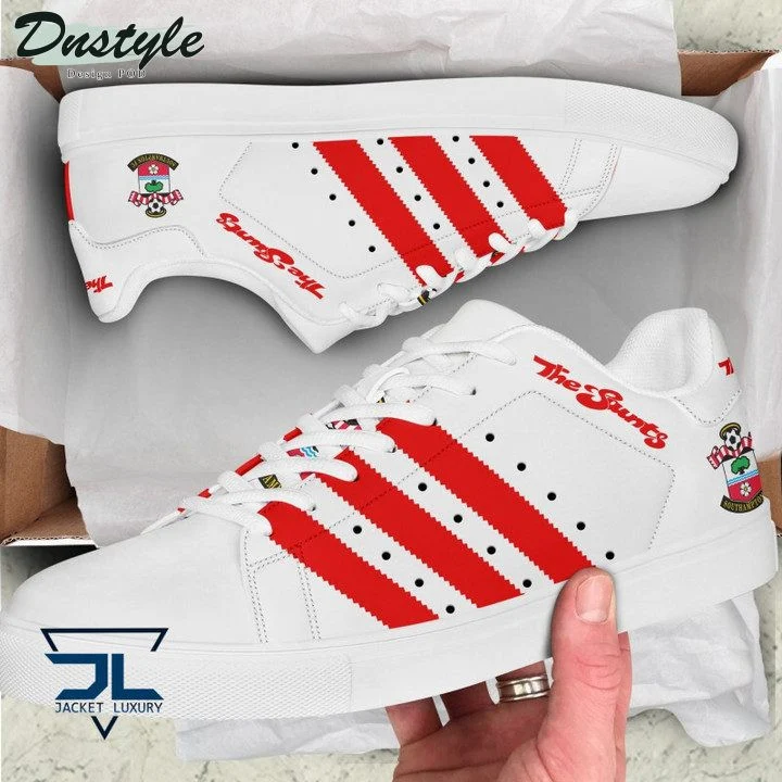 Custom Southampton FC White Red Stan Smith Shoes for Men Women, Trendy Style Sneakers ST0801