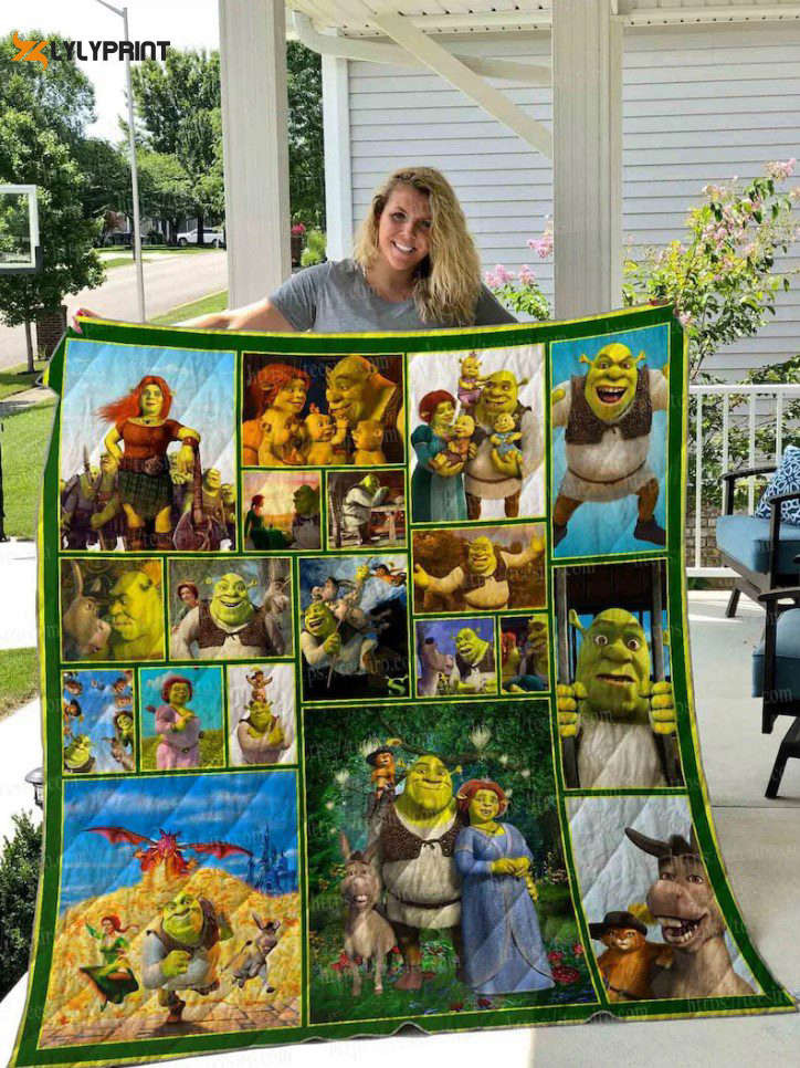 Shrek 1 Quilt Blanket For Fans Home Decor Gift ,  Soft Quilt, King Size, All Season Cozy Quilt QB0901