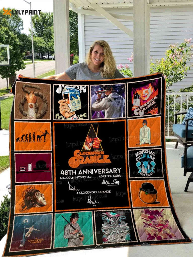 A Clockwork Orange 3D Quilt Blanket , Soft Quilt, King Size, All Season Cozy Quilt QB0901