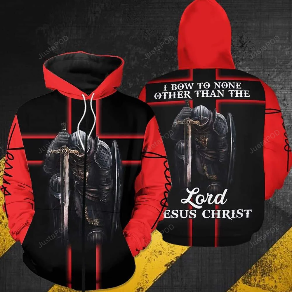 I Bow To None Other Than The Lord 3D All Print Hoodie, Zip- Up Hoodie HZ0501