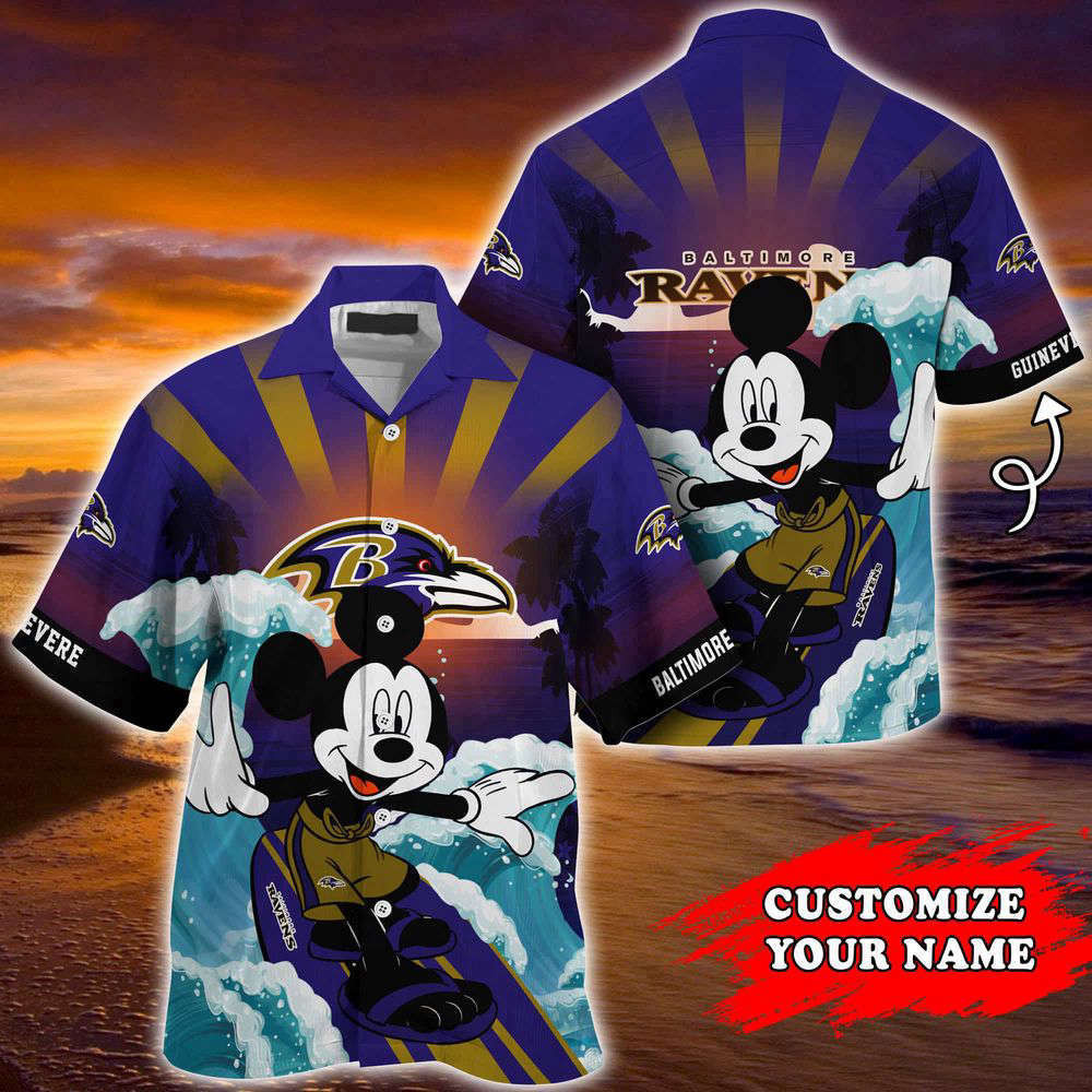 Baltimore Ravens NFL-Summer Customized Hawaii Shirt For Sports Fans HW0601