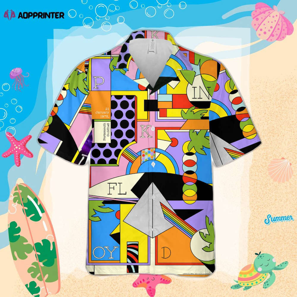 Pink Floyd The Dark Side Of The Moon Geometry Art Cuban Shirt Premium Hawaiian Shirt HW0601