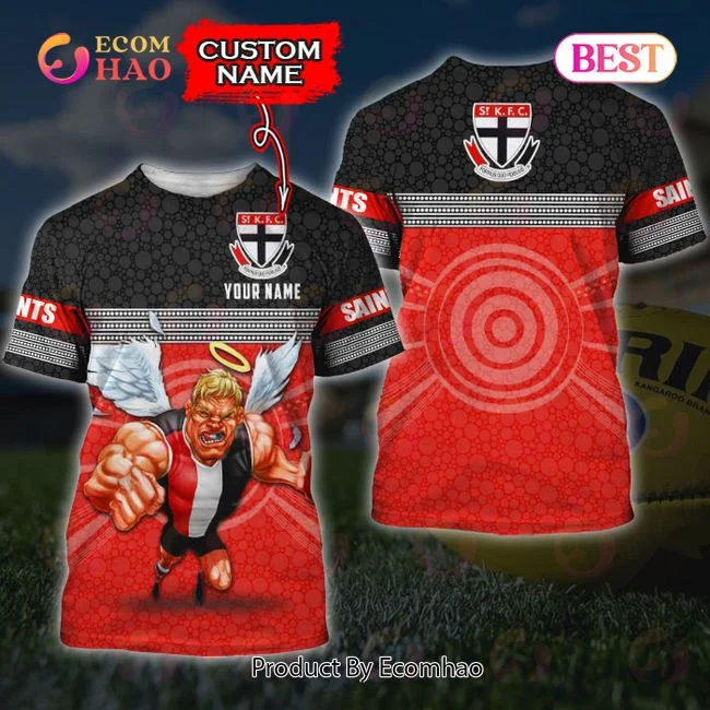 AFL St Kilda Saints Custom Name 3D Shirt, Zip Hoodie, Man – Women, Warm, Premium Quality HZ0501