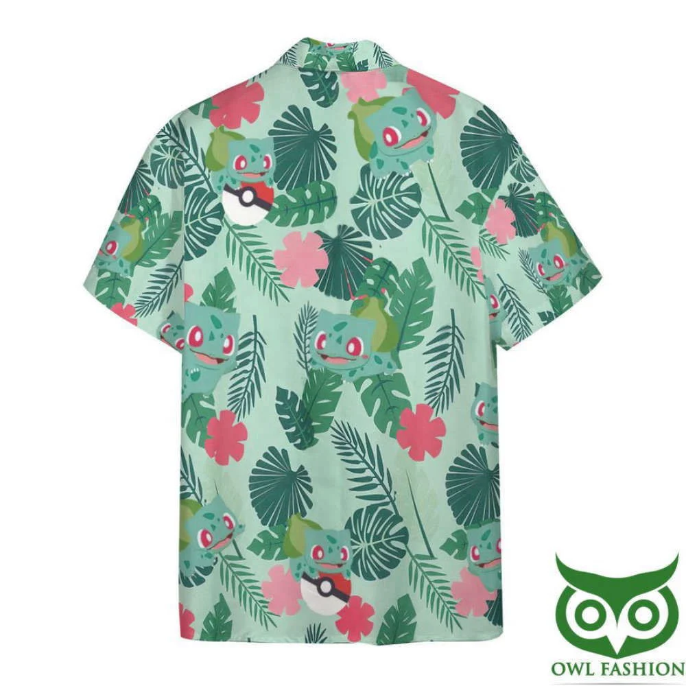 Shop Gearhumans 3D Bulbasaur Hawaiian Shirt – Pokemon Print HW0601