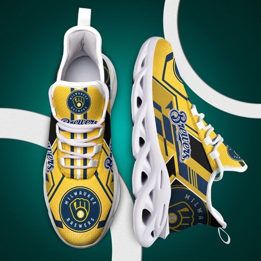 Custom MLB Milwaukee Brewers Max Soul Shoes V2 Men Women MS0601
