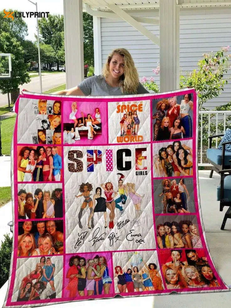 Spice Girls Quilt Blanket For Fans Home Decor Gift , Soft Quilt, King Size, All Season Cozy Quilt QB0901