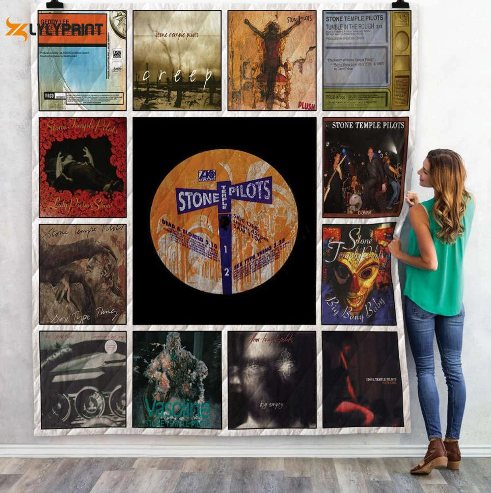 Stone Temple Pilots Singles 3D Customized Quilt Blanket For Fans Home Decor Gift ,  Soft Quilt, King Size, All Season Cozy Quilt QB0901