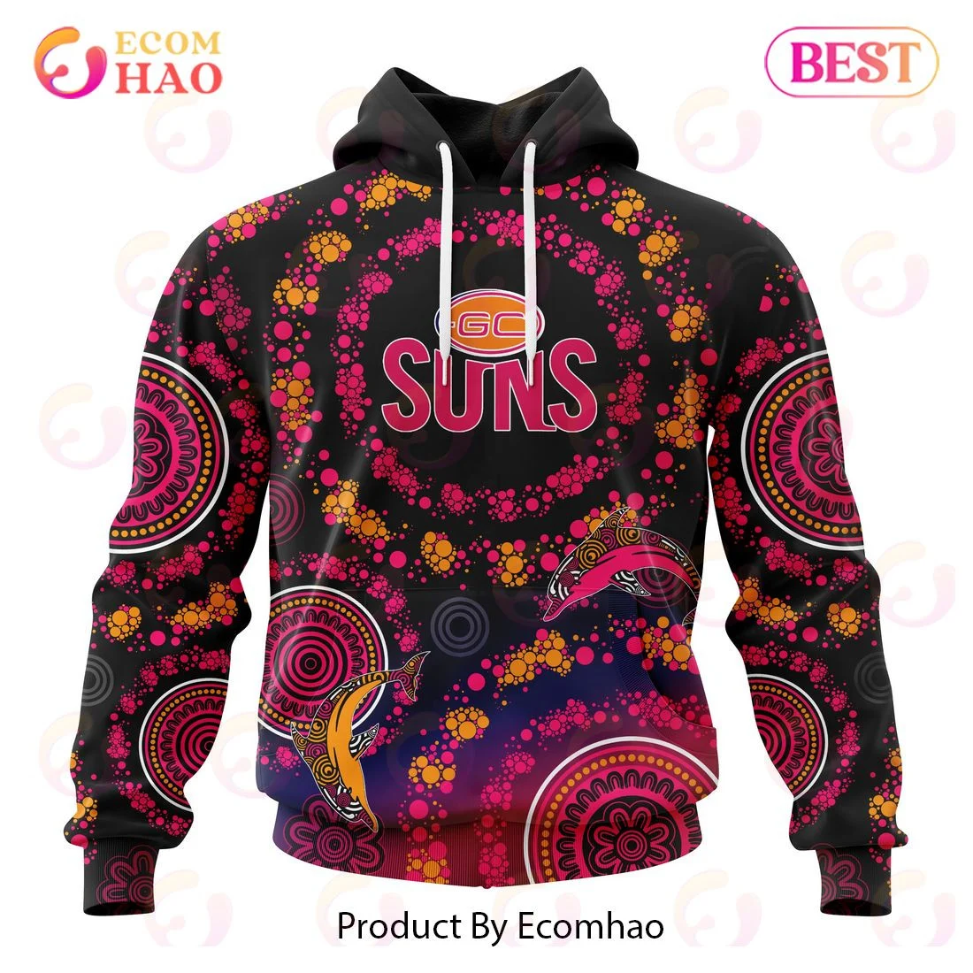 AFL Gold Coast Suns Special Pink Breast Cancer Design 3D Hoodie, Zip Hoodie, Man - Women, Warm, Premium Quality HZ0501