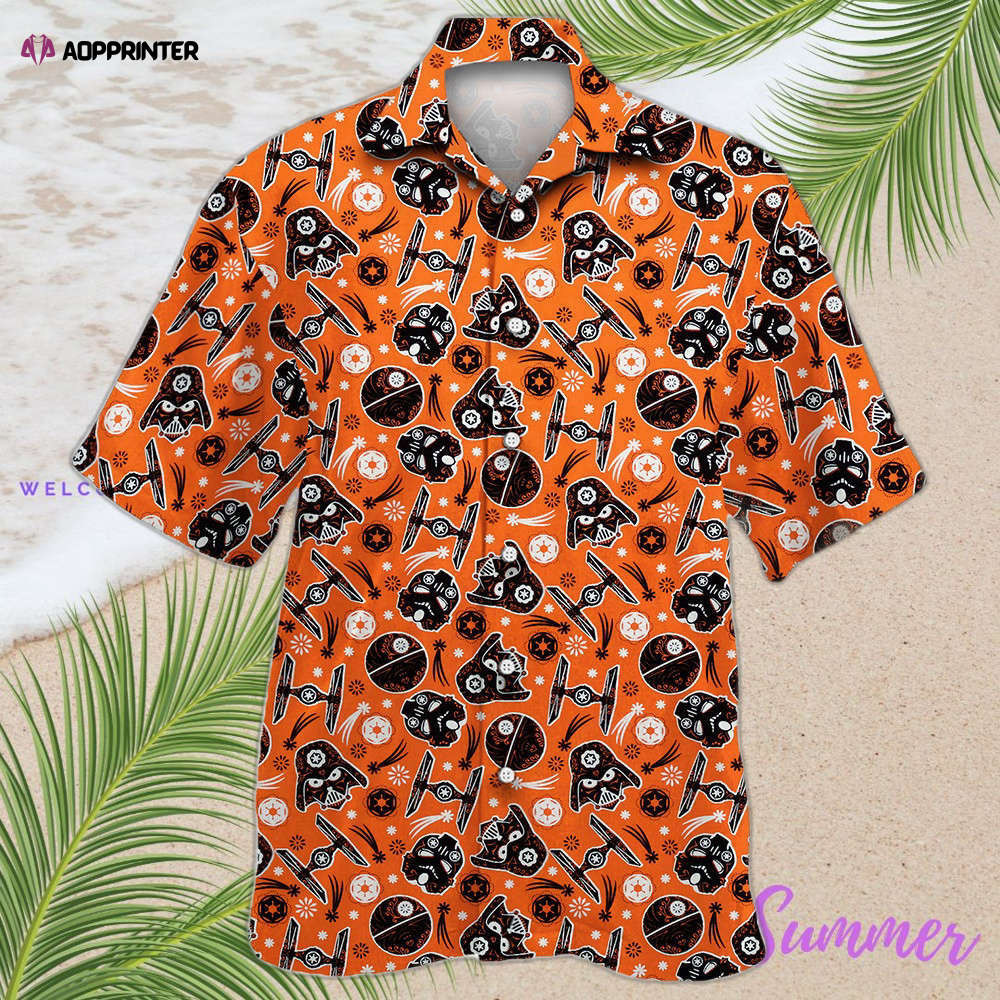 Star Wars Darth Vader Sugar Skull Hawaiian Shirt Shorts Summer 2023 Hot HW0601