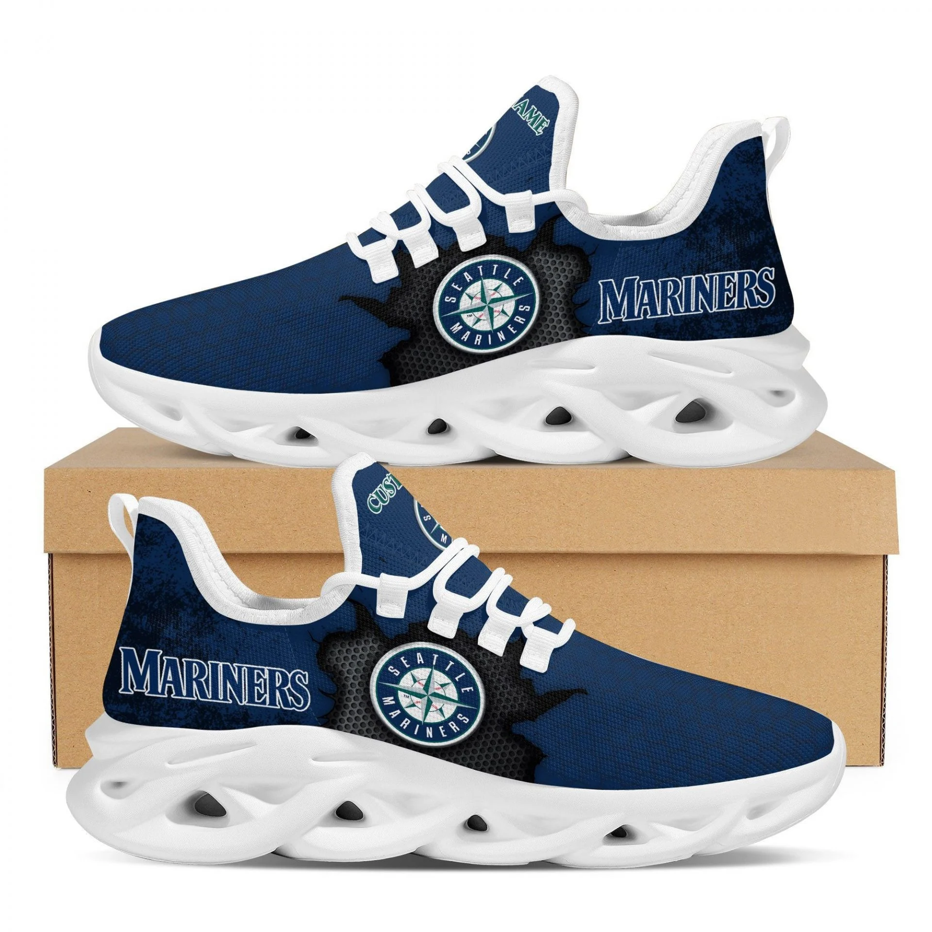 Custom MLB Seattle Mariners Max Soul Shoes V6 Store MS0601