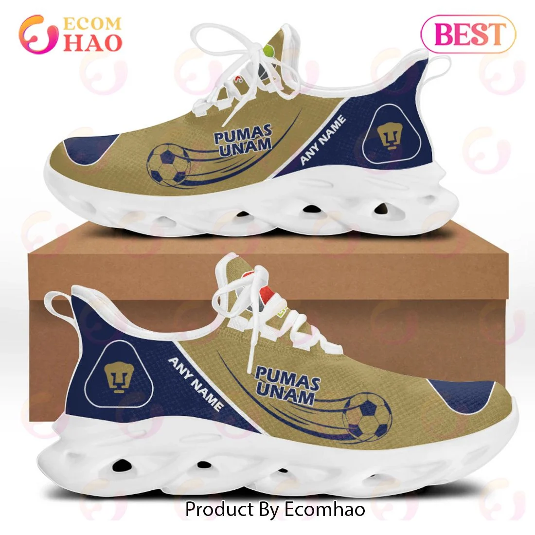 LIGA MX Pumas UNAM Special Max Soul Shoes Design ST2301  Unisex sneakers MS0601