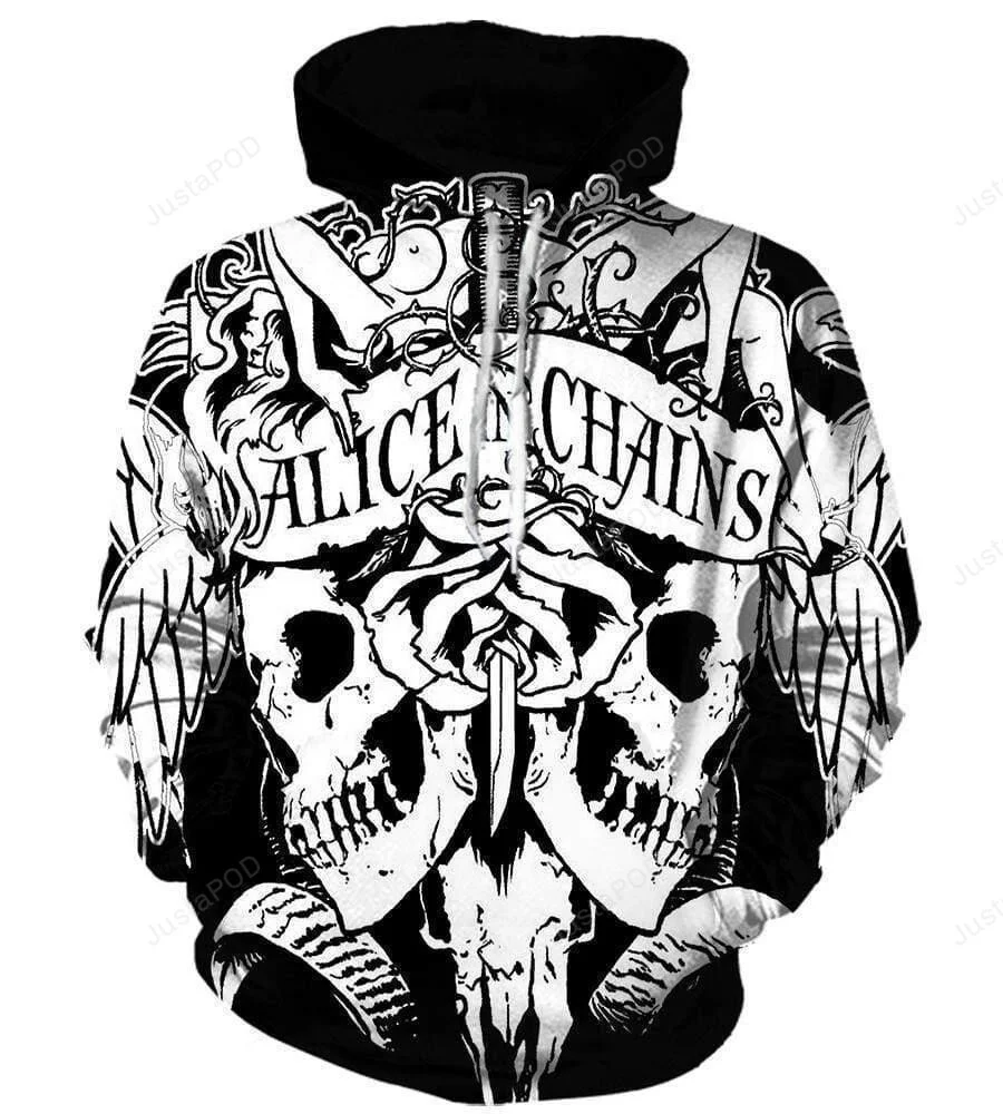 Alice In Chains Style 3d Sweatshirt Or All Over Print Hoodie, Or Zip-Up Hoodie HZ0501