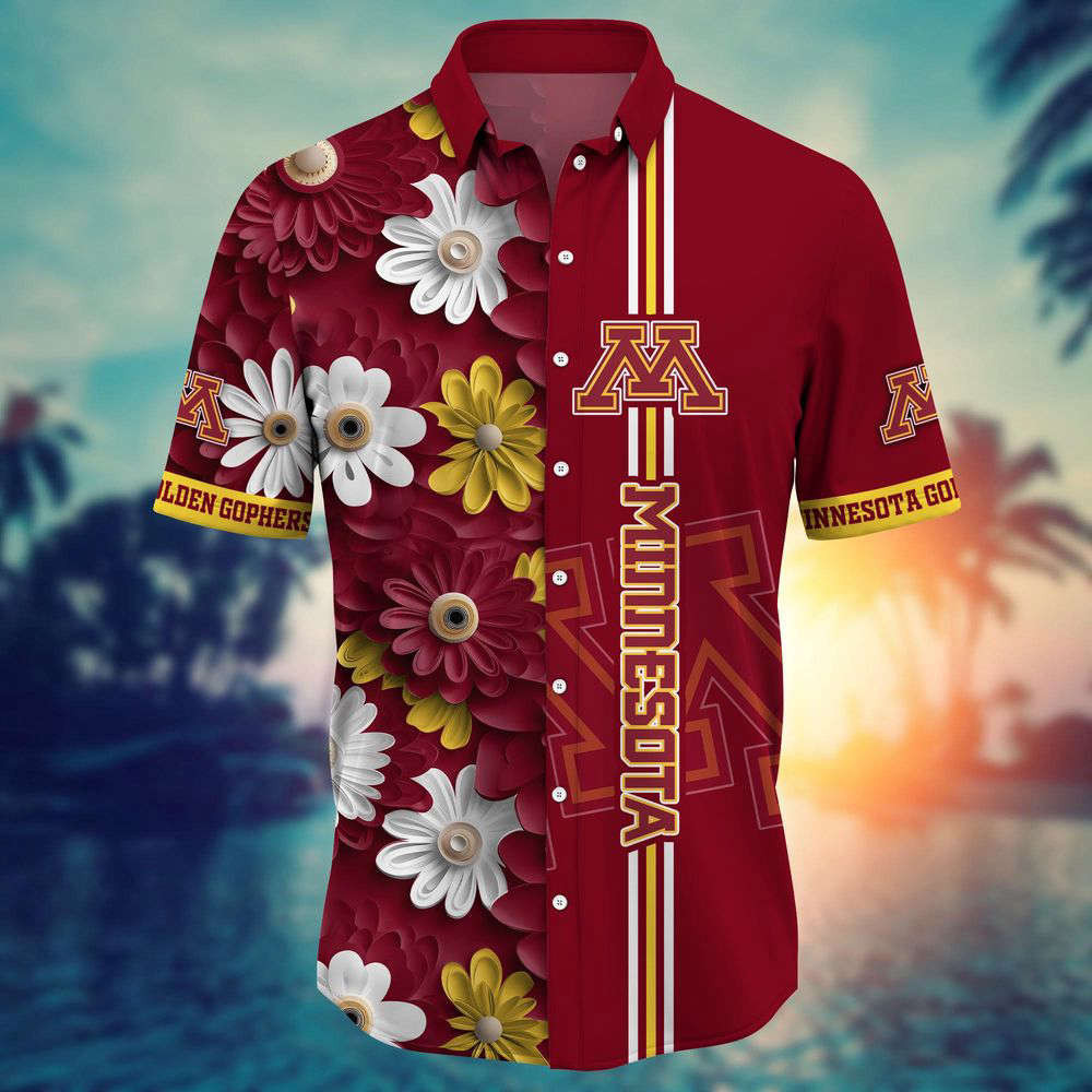 Minnesota Golden Gophers NCAA3 Flower Hawaii Shirt, Best Gift For Men Women HW0601