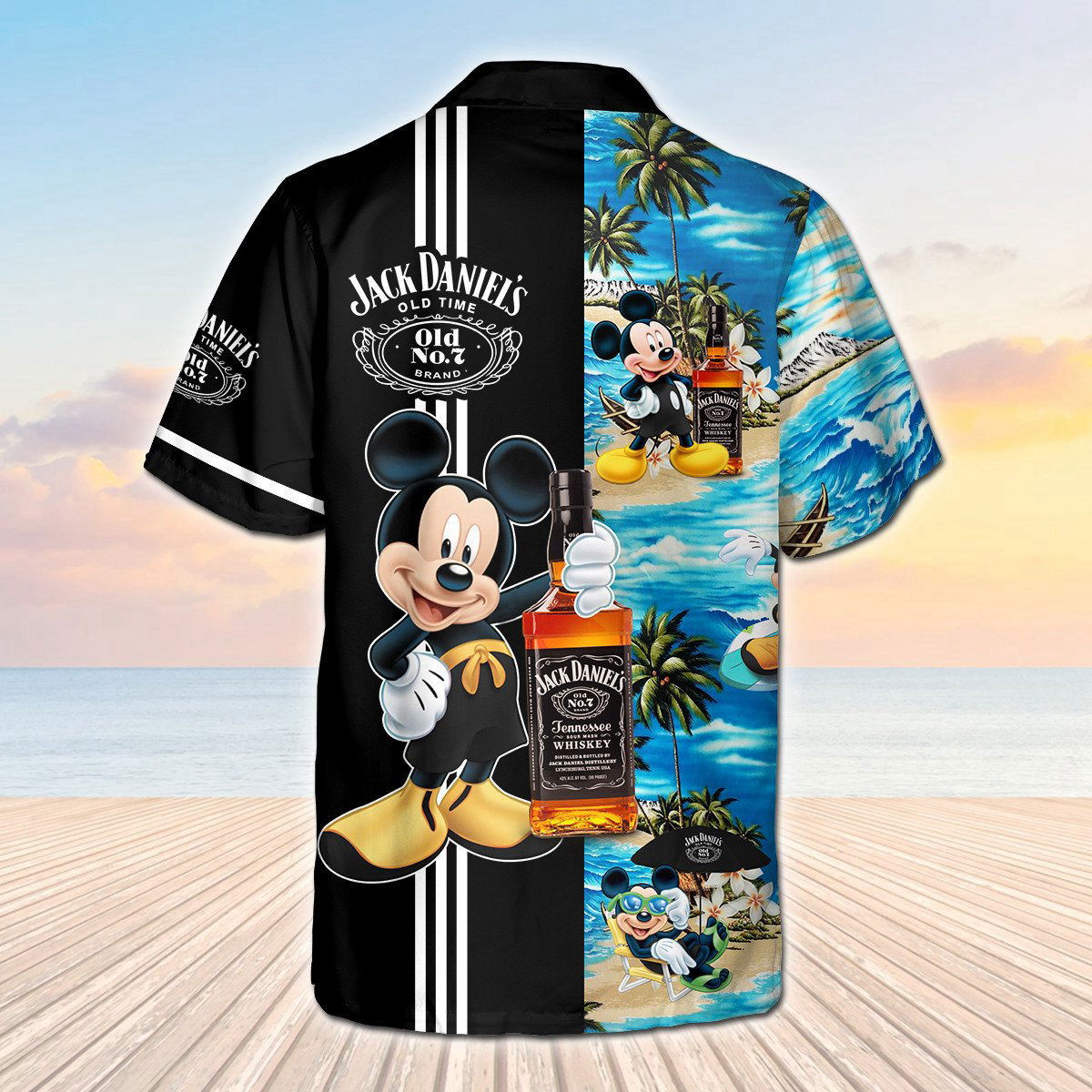 jdtien Old Time Mickey Mouse Hawaiian Shirt HW0601