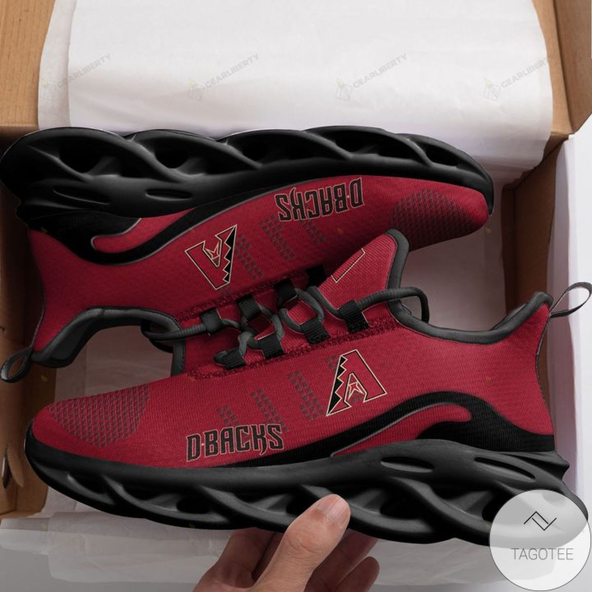 MLB Arizona Diamondbacks Red Max Soul Shoes Unisex Women Men MS0601