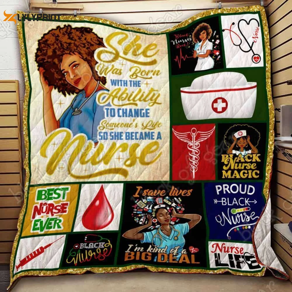 Black Nurse Magic 3D Customized Quilt , Soft Quilt, King Size, All Season Cozy Quilt QB0901