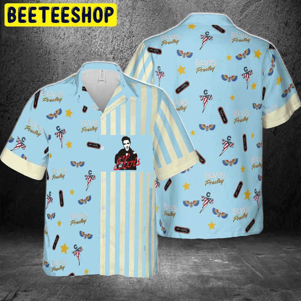Blue Art The King Elvis Presley Trending Hawaiian Shirt HW0601