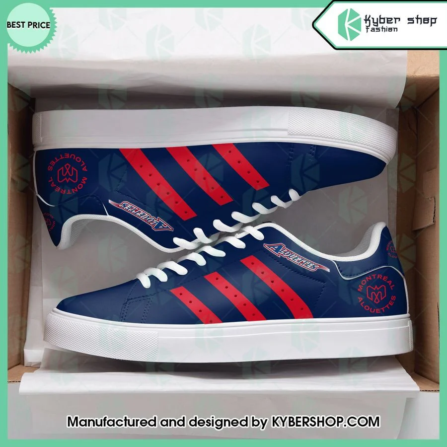 CFL Montreal Alouettes Navy Blue Stan Smith Shoes , Trendy Style Sneakers ST0801