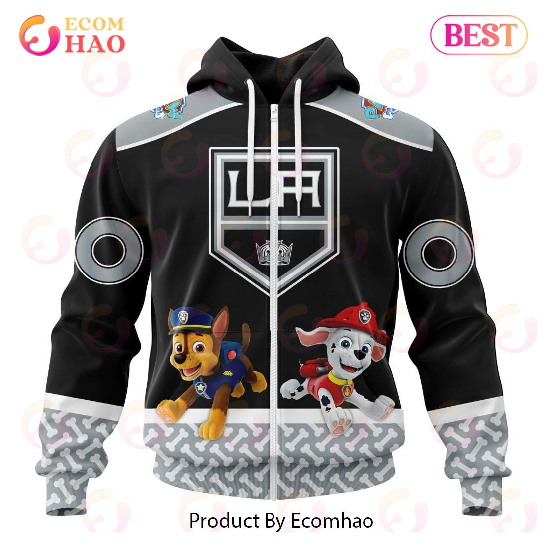 Los Angeles Kings Special Paw Patrol Design 3D Hoodie, Zip Hoodie, Man - Women, Warm, Premium Quality HZ0501