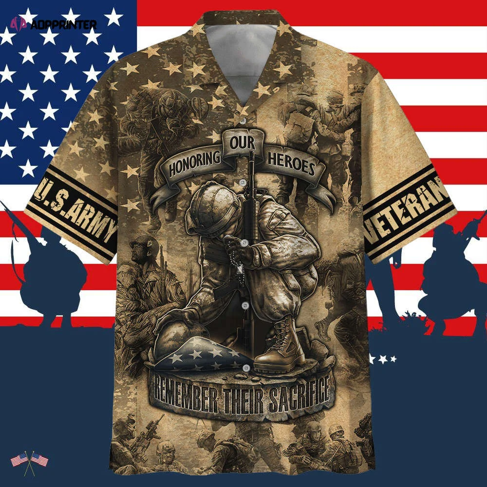 Army Honoring Our Heroes Remember Their Sacrifice Hawaiian Shirt HW0601