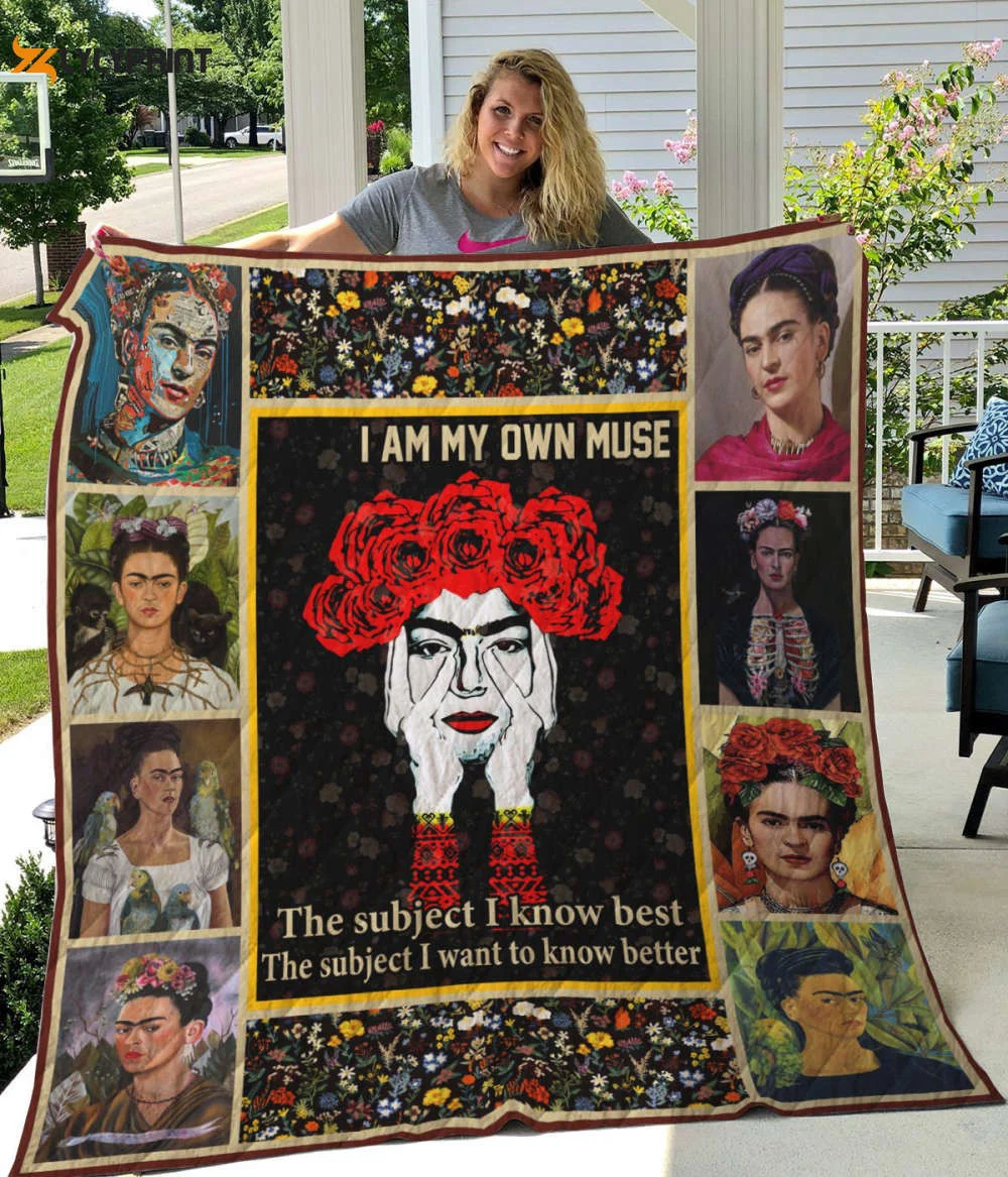 Frida Kahlo 2 Quilt Blanket For Fans Home Decor Gift ,  Soft Quilt, King Size, All Season Cozy Quilt QB0901