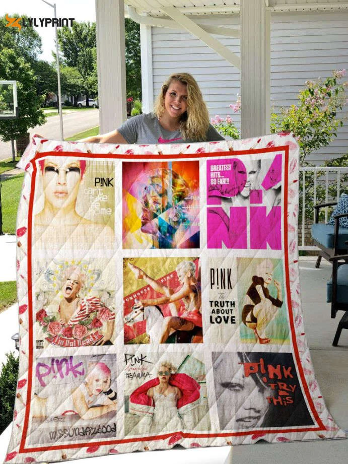 Pnk 2 Quilt Blanket For Fans Home Decor Gift , Soft Quilt, King Size, All Season Cozy Quilt QB0901