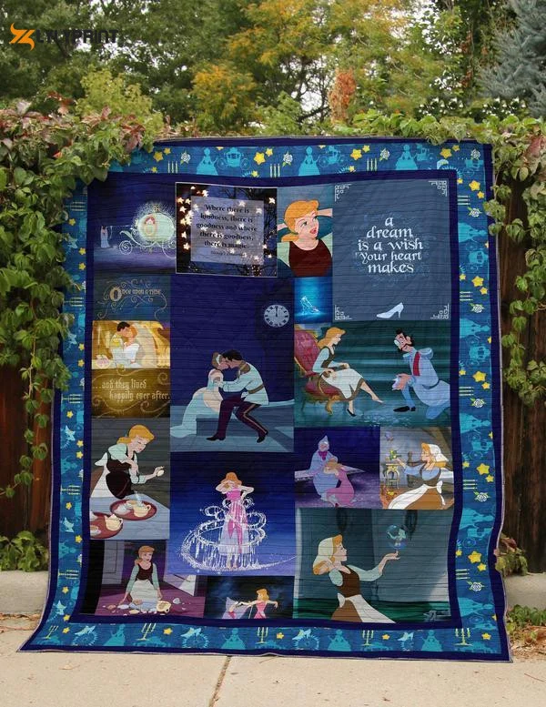 A Dream Is Wish Your Heart Makes Fabric 3D Quilt Blanket , Soft Quilt, King Size, All Season Cozy Quilt QB0901