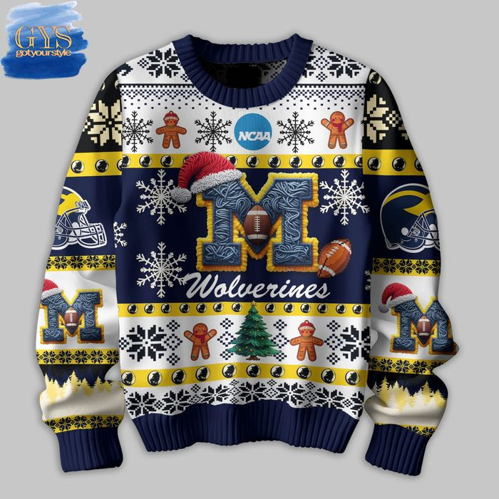 Michigan Wolverines They Not Like Us Ugly Christmas Sweater , Cozy Soft Unisex Pullover SW0601