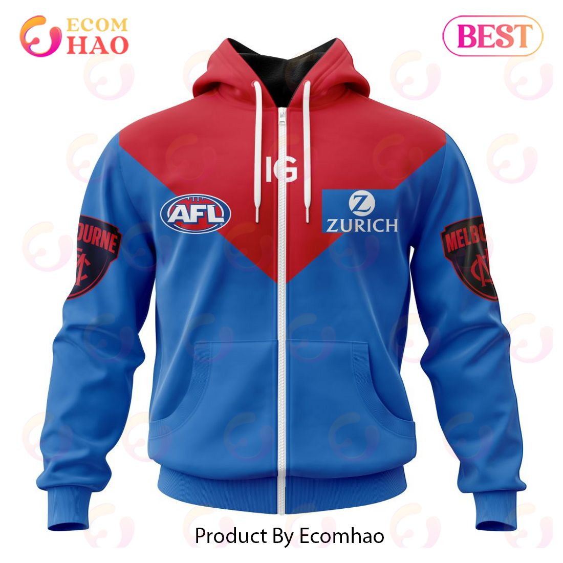 AFL Melbourne Football Club Clash Kits 2023 3D Hoodie, Zip Hoodie, Man - Women, Warm, Premium Quality HZ0501
