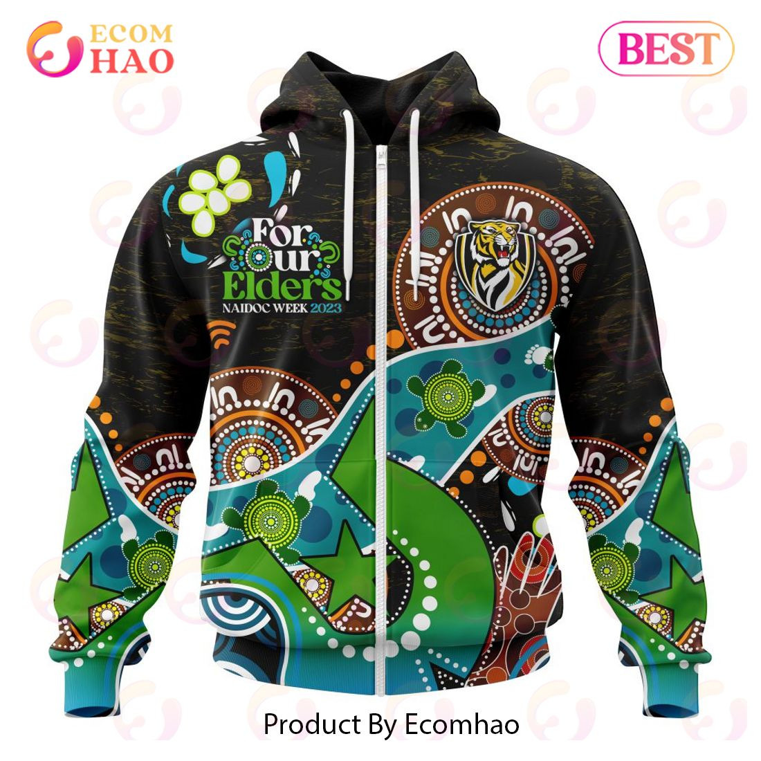 AFL Richmond Tigers Special Design For NAIDOC Week For Our Elders 3D Hoodie, Zip Hoodie, Man - Women, Warm, Premium Quality HZ0501