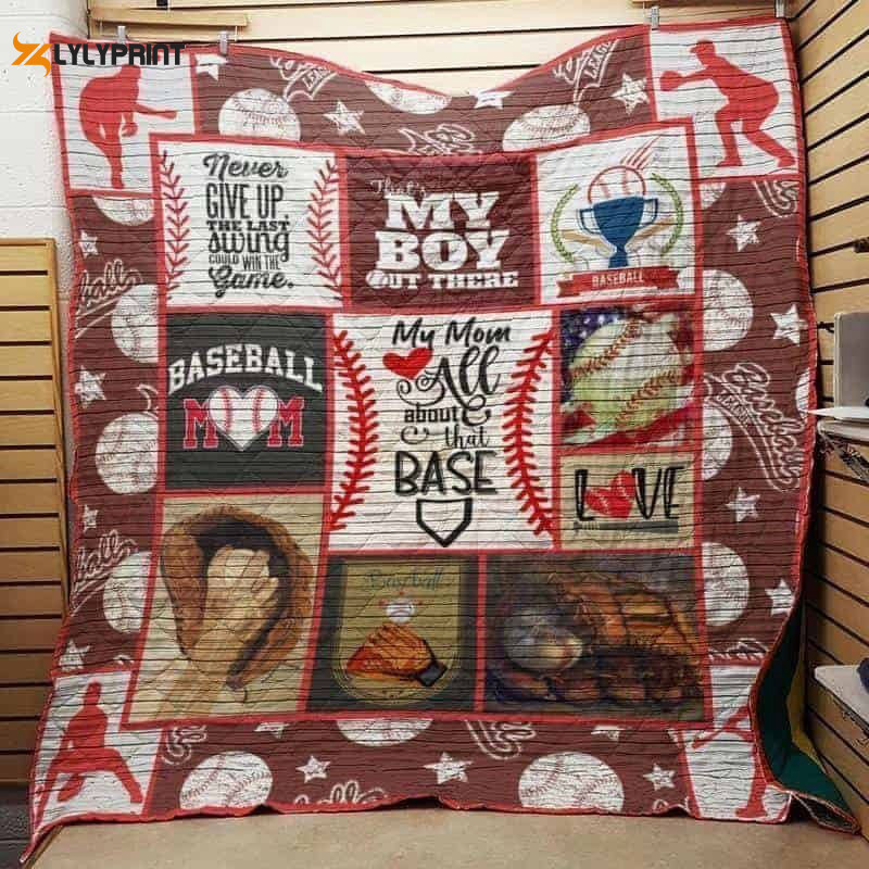 Baseball 3D Customized Quilt , Soft Quilt, King Size, All Season Cozy Quilt QB0901