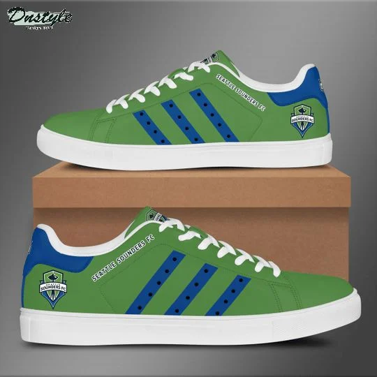 MLS Seattle Sounders FC Stan Smith Shoes Ladies Men, Trendy Style Sneakers ST0801