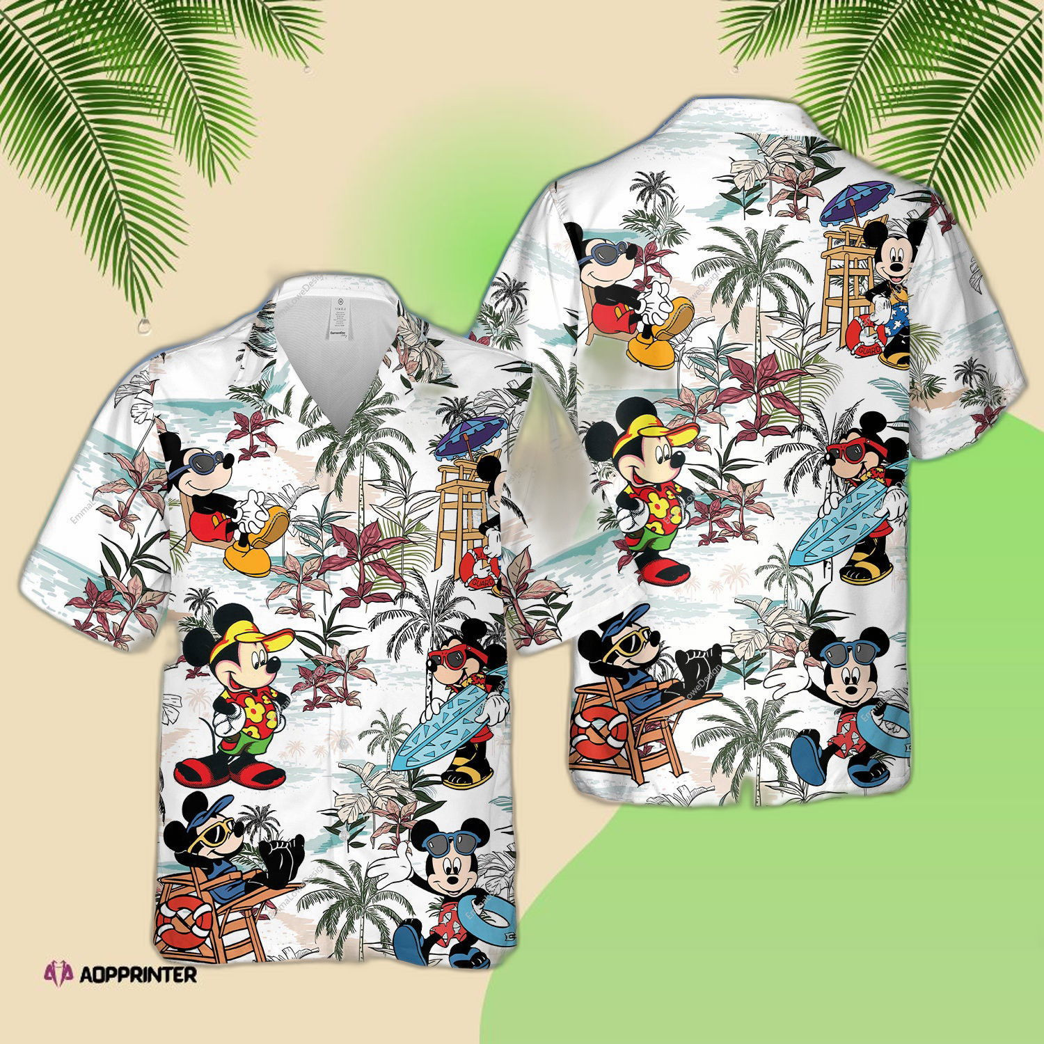 Custom Mickey Mouse Summer Hawaiian Shirt Summer 2023 HW0601