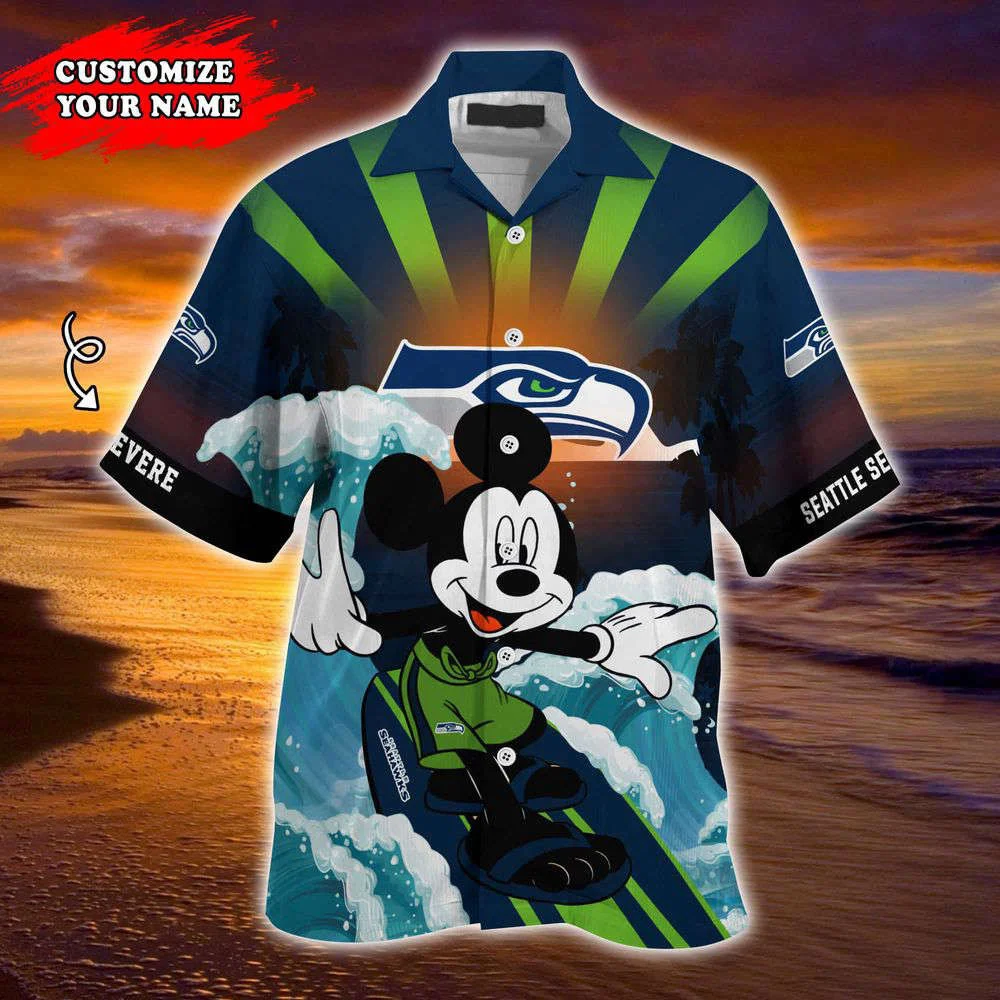 Seattle Seahawks NFL-Summer Customized Hawaii Shirt For Sports Fans HW0601