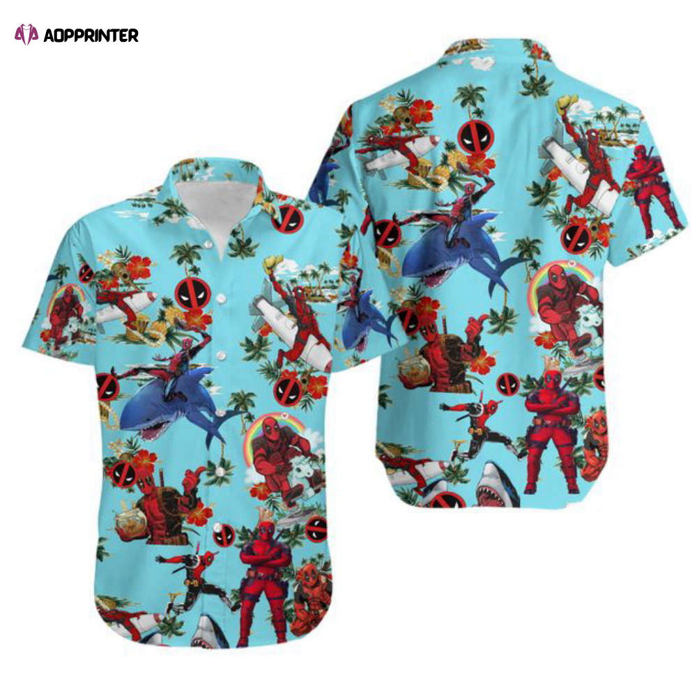 Deadpool Summer Vacation Aloha Hawaiian Shirt HW0601