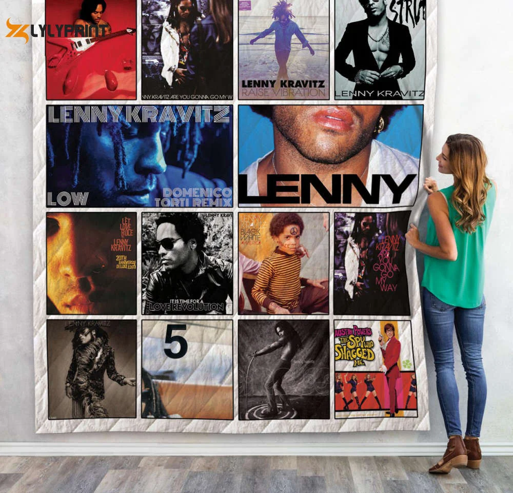 Lenny Kravitz Quilt Blanket For Fans Home Decor Gift , Soft Quilt, King Size, All Season Cozy Quilt QB0901