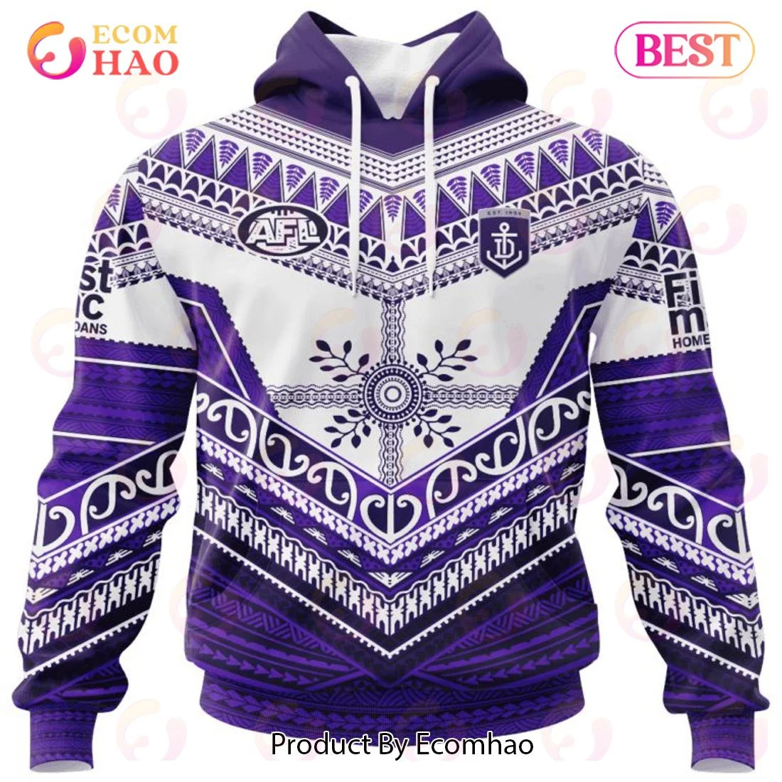 AFL Fremantle Dockers Special Pasifika Design 3D Hoodie, Zip Hoodie, Man - Women, Warm, Premium Quality HZ0501