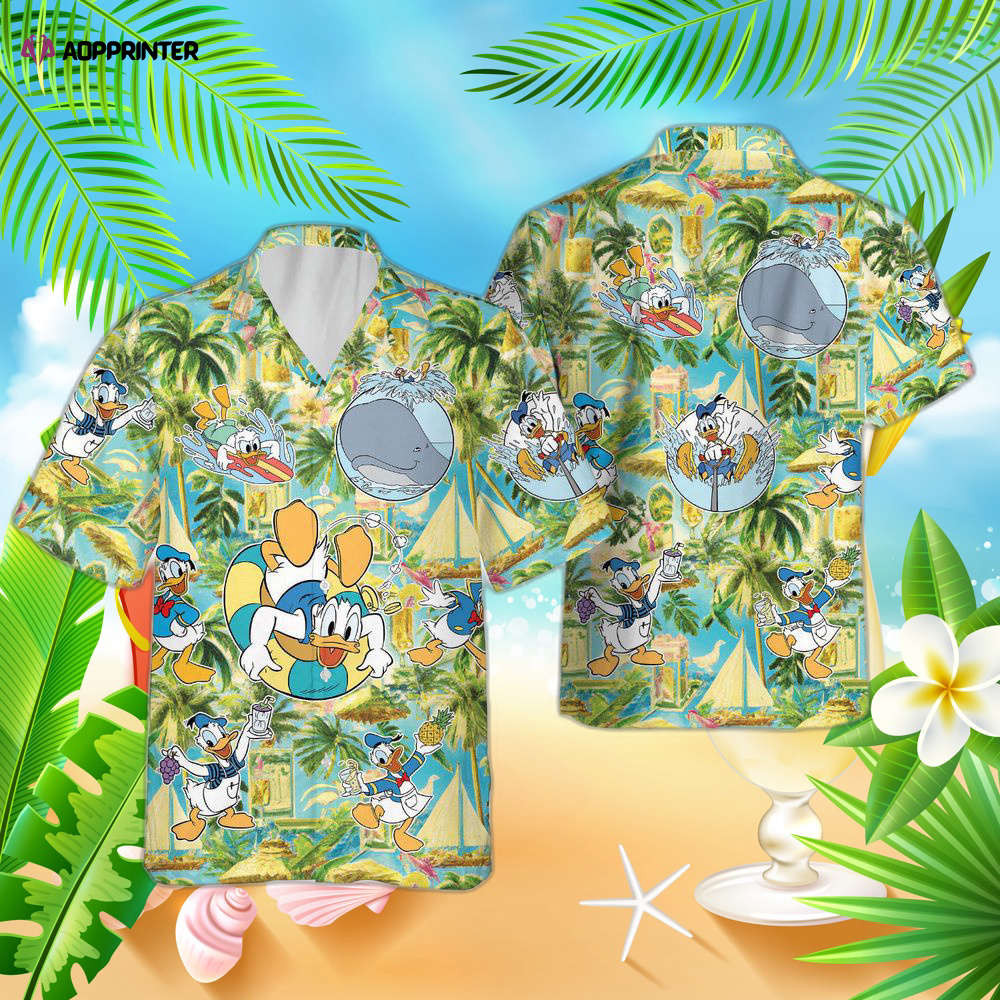 Donald Duck Hawaiian Shirt, Disney Aloha Donald Duck, For Men Women HW0601