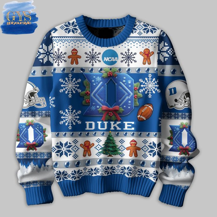 Duke Blue Devils Not Like Us Ugly Christmas Sweater , Cozy Soft Unisex Pullover SW0601