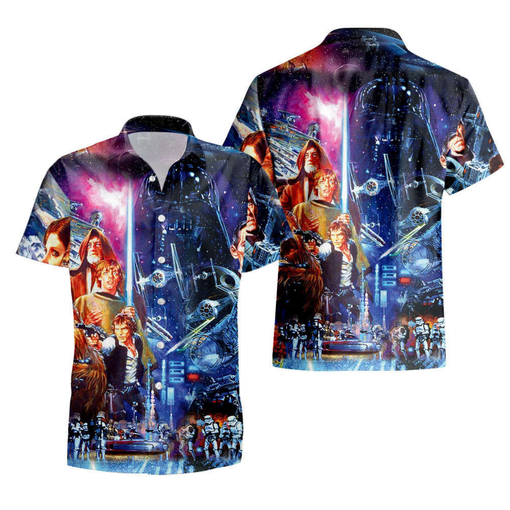 Star Wars Characters Hawaiian Shirt, Star Wars Hawaii Shirt, Star Wars Shirt HW0601
