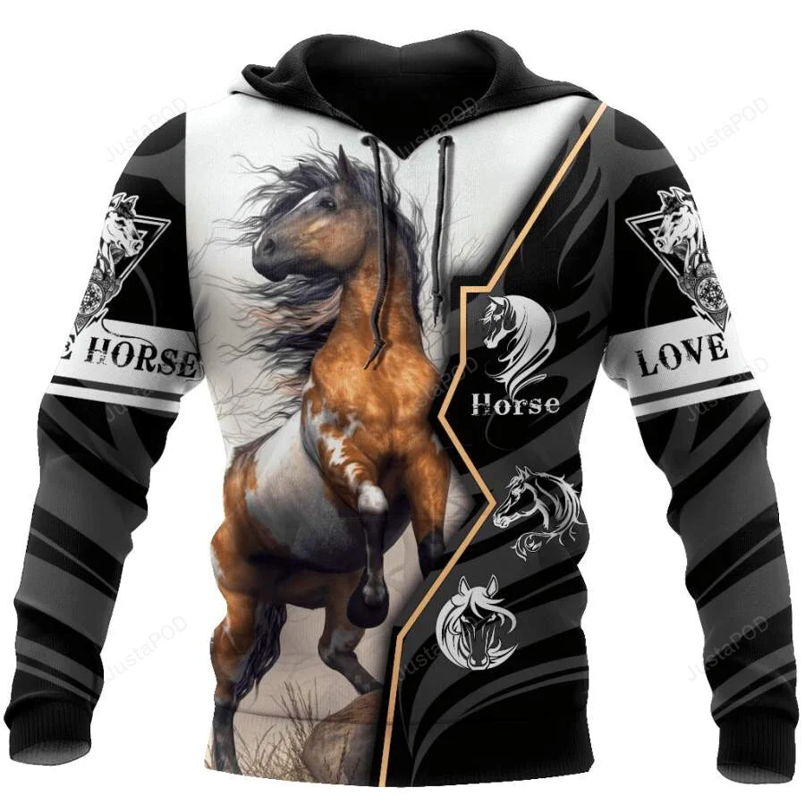 Horse Lover Wild 3D All Print Hoodie, Zip- Up Hoodie HZ0501
