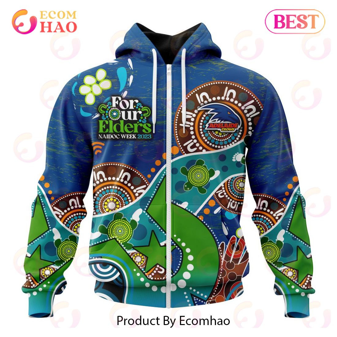 AFL Adelaide Crows Special Design For NAIDOC Week For Our Elders 3D Hoodie, Zip Hoodie, Man - Women, Warm, Premium Quality HZ0501