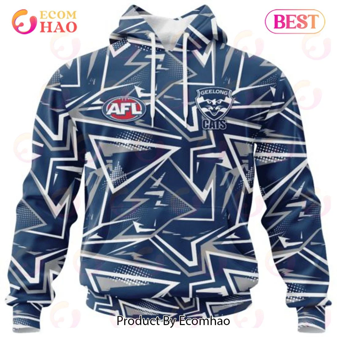 AFL Geelong Cats Special Abstract Design Hoodie, Zip Hoodie, Man - Women, Warm, Premium Quality HZ0501