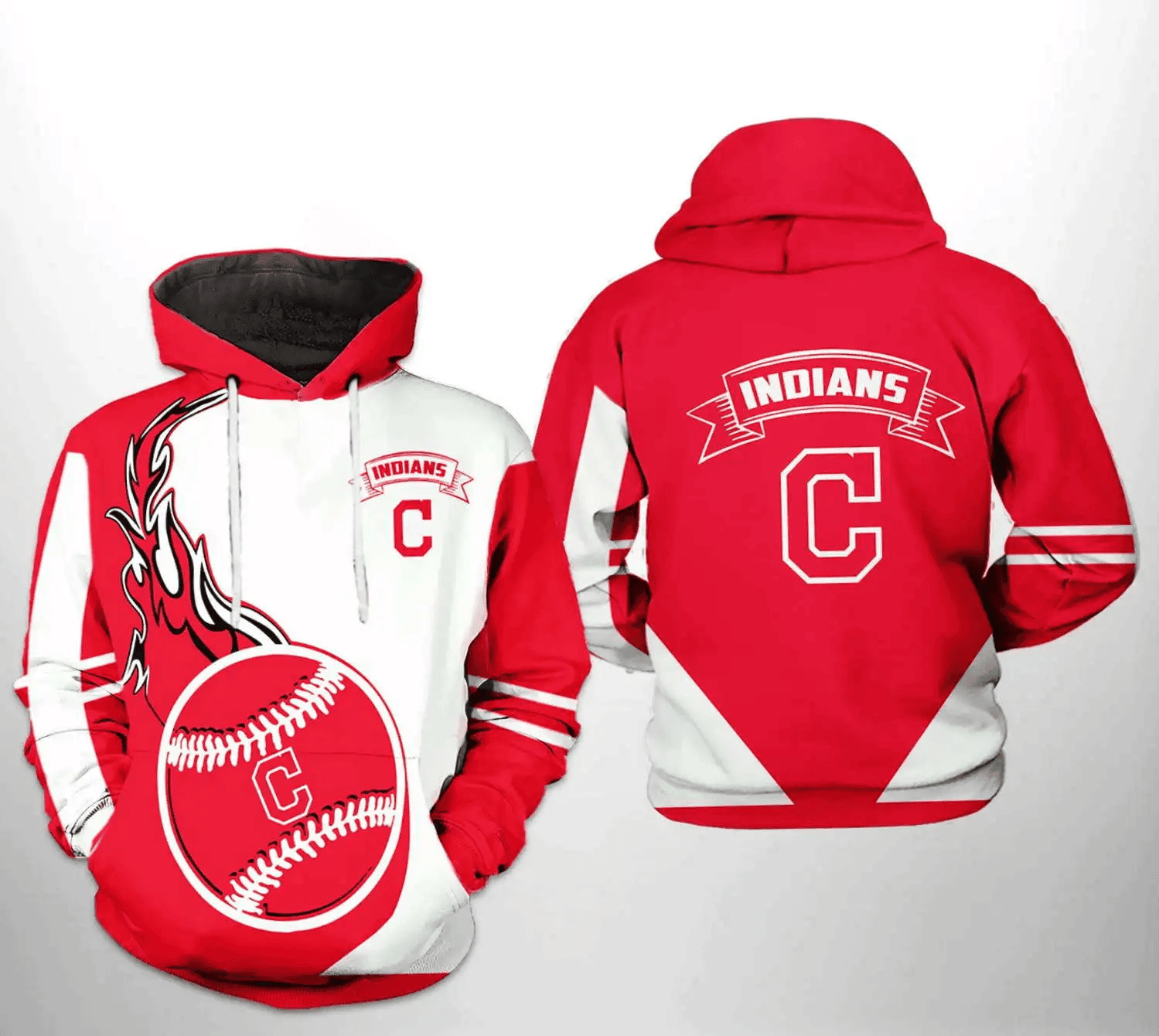 Cleveland Indians Classic 3D Hoodie – Stylish AOP Shirt for True Baseball Fans HZ0501