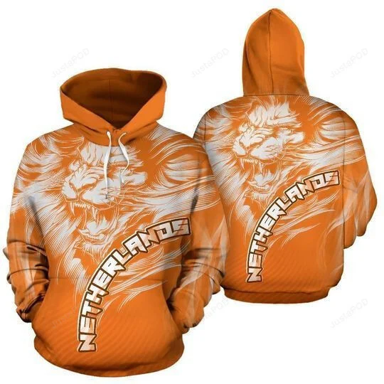 Dutch Lion Orange 3D All Over Printed Hoodie, Zip- Up Hoodie HZ0501