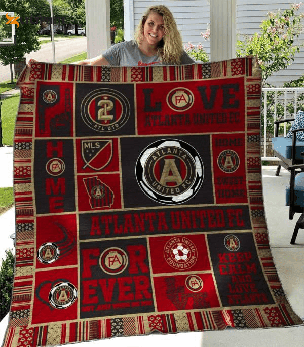 Atlanta United FC Quilt Blanket For Fans Home Decor Gift , Soft Quilt, King Size, All Season Cozy Quilt QB0901