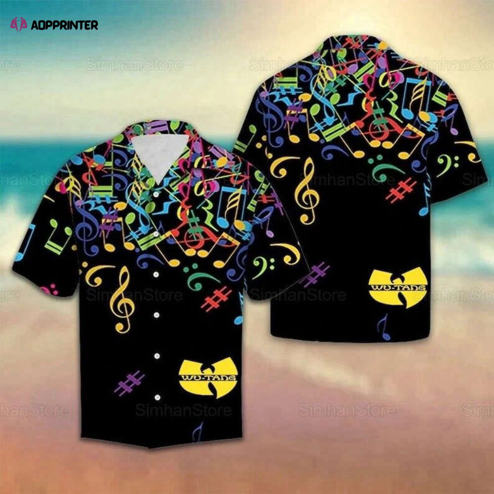 Summer 2023Unisex Hot Shirt Wu Tang Clan Hip Hop Summer Hawaiian Shirt New HW0601
