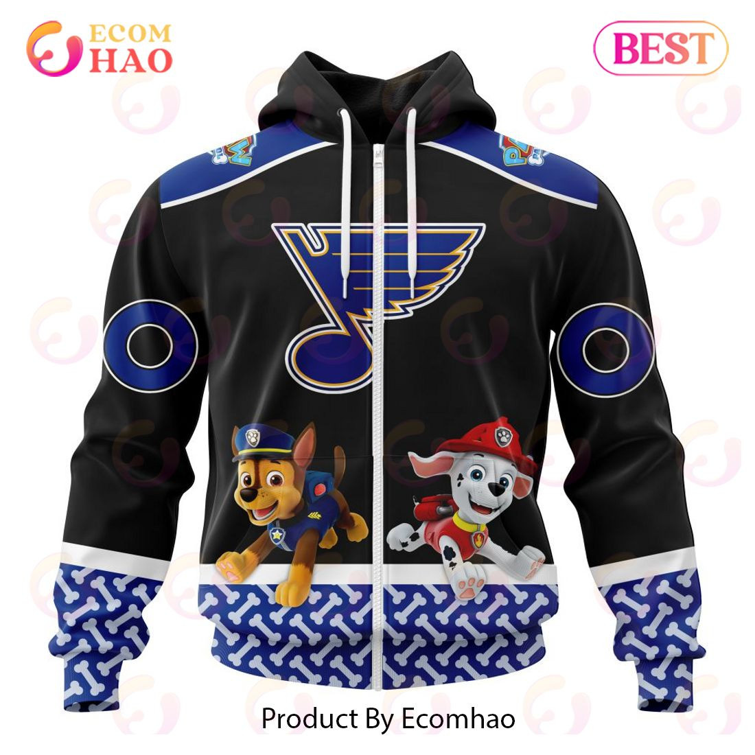 St. Louis Blues Special Paw Patrol Design 3D Hoodie, Zip Hoodie, Man - Women, Warm, Premium Quality HZ0501