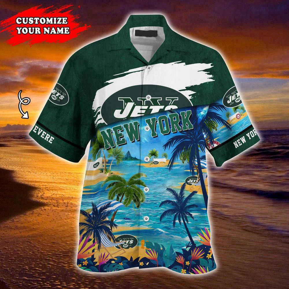 New York Jets NFL-Customized Summer Hawaii Shirt For Sports Fans HW0601